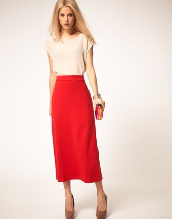 ASOS Collection Asos Midaxi Skirt - Lyst