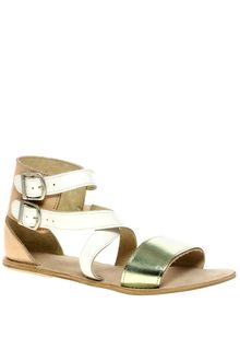 Asos Asos Flipper Flat Leather Sandals  - Lyst