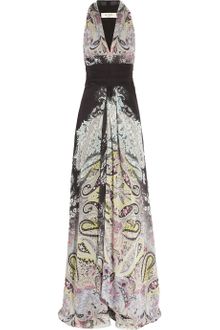 Etro Printed Silk-chiffon Maxi Dress - Lyst