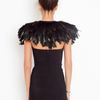 Nasty Gal Ostrich Feather Collar in Black - Lyst