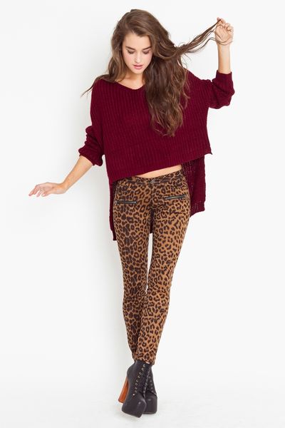 Nasty Gal Leo Zip Pants in Animal (leopard) - Lyst