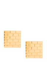 ASOS Collection Asos Brick Wall Stud Earrings