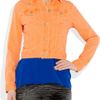 Christopher Kane Neon StretchDenim Jacket in Blue (denim) - Lyst