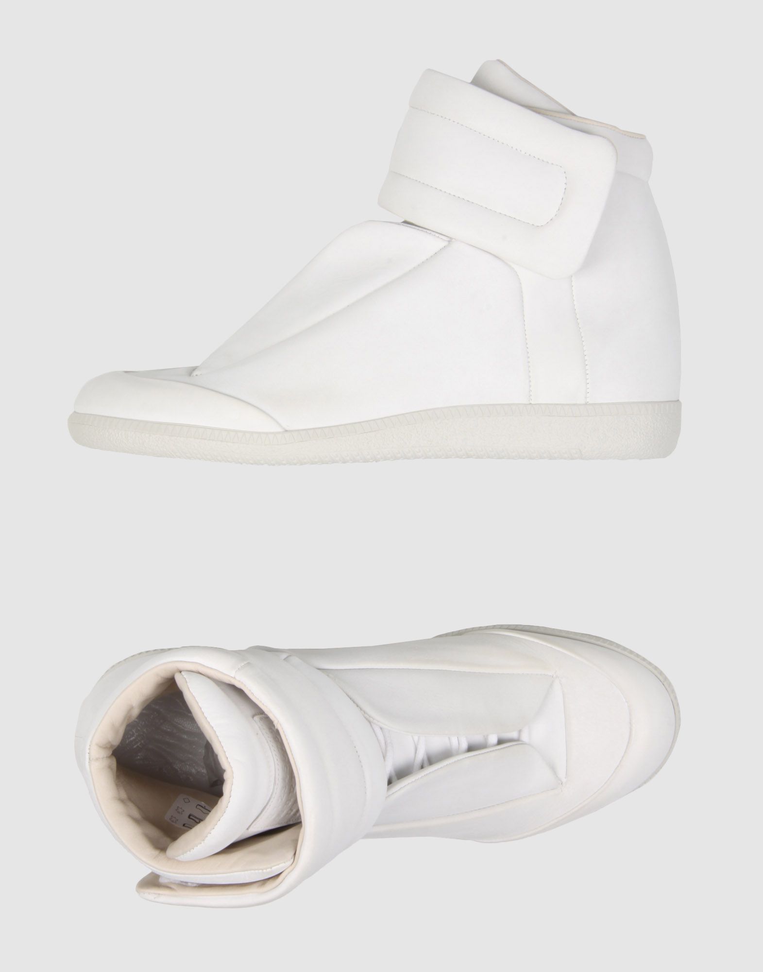 maison margiela white high top