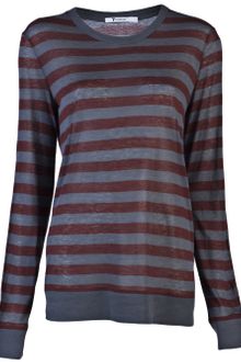 T By Alexander Wang Long Sleeve Striped Shirt - Lyst