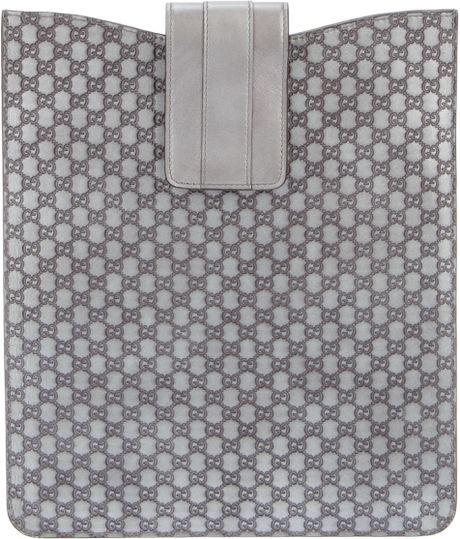 Gucci Monogrammed Computer Bag in Gray (grey) - Lyst