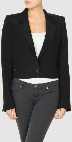 Maison Martin Margiela Blazer in Black - Lyst