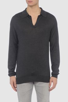 Maison Martin Margiela Polo Neck Long Sleeve Top - Lyst