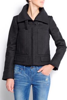 Mango Cropped Jacket - Lyst
