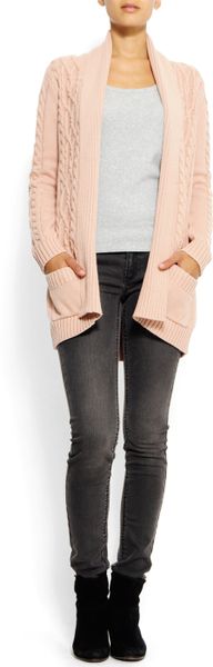 mango pink cardigan