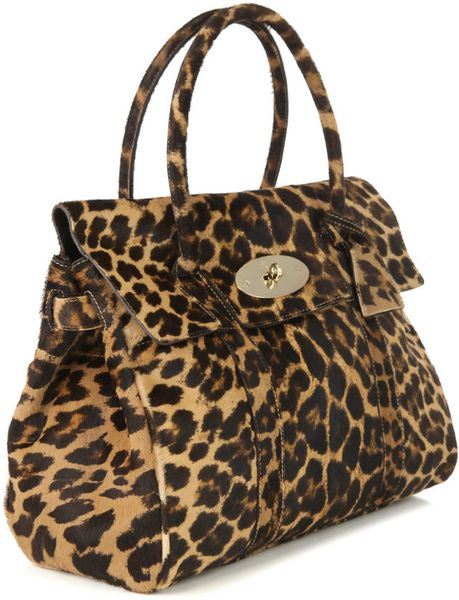 mulberry leopard print bag