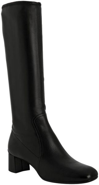  Sport Black Leather Tall Boots 
