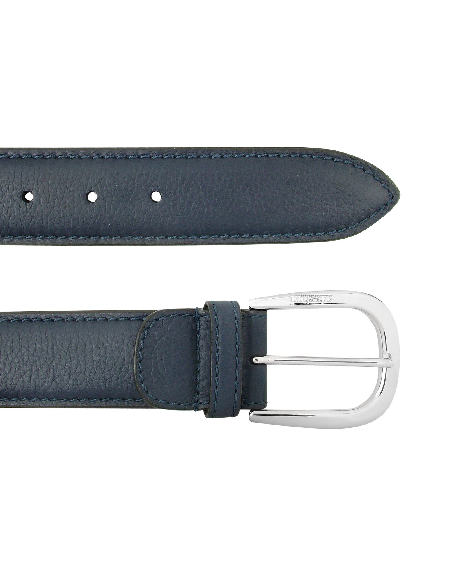 A.testoni Mens China Blue Calf Leather Belt in Blue for Men | Lyst