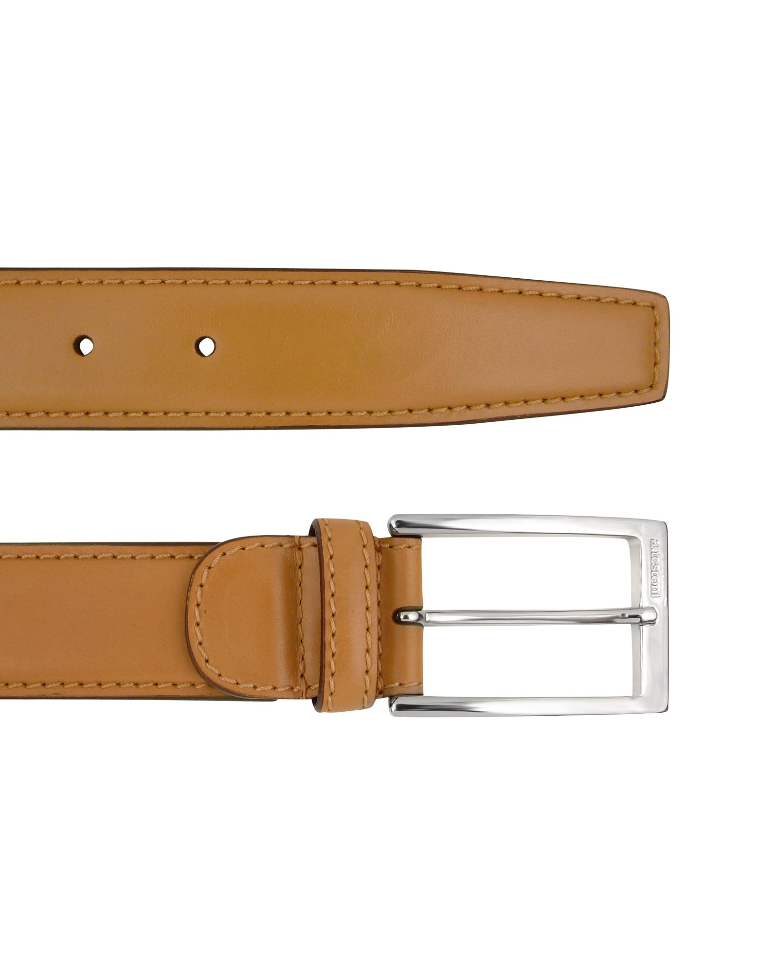 A.testoni Mens Light Brown Deluxe Calf Leather Belt in Brown for Men | Lyst