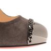 Christian Louboutin 'Metalipp' Suede and Gunmetal Pin Heels in Gray (grey) - Lyst