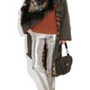 Etro ShearlingTrimmed Tweed Wrap Coat in Gray (anthracite) - Lyst