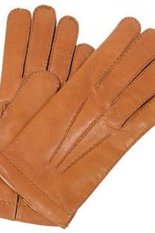 Forzieri Mens Cashmere Lined Brown Italian Leather Gloves - Lyst