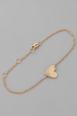 Jennifer Zeuner Heart Chain Bracelet with Diamond