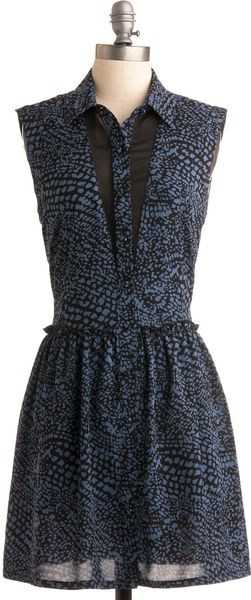  Windowpane Rain Dress 