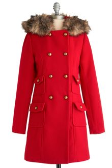 ModCloth Warm Greetings Coat - Lyst