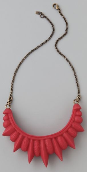 Pamela Love Tribal Spike Necklace in Red - Lyst