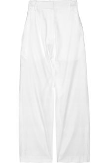 The Row Seedun Cropped Cotton Wide-leg Pants - Lyst