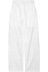 The Row Seedun Cropped Cotton Wide-leg Pants