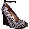 Bcbgmaxazria Black Grey Leopard Suede in Black - Lyst