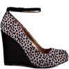Bcbgmaxazria Black Grey Leopard Suede in Black - Lyst