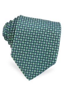Forzieri Mini Squares Geometric Woven Silk Tie - Lyst