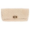 Lanvin Quilted Clutch in Beige - Lyst