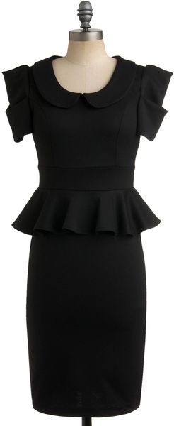 Modcloth Work with Me Dress in Black - Lyst