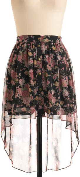 ModCloth Floating Floret Skirt - Lyst