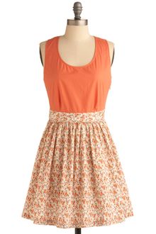 ModCloth Melon Patch Dress - Lyst