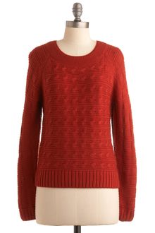 ModCloth Take Carrot Sweater - Lyst