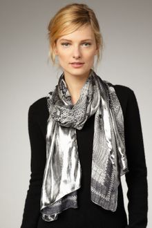 Roberto Cavalli Metallic Leopard-print Stole - Lyst