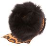 Yves Saint Laurent Fur Scarf in Black - Lyst