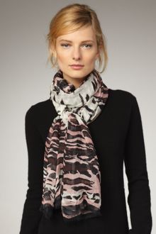 Roberto Cavalli Lana Leopard-print Stole - Lyst