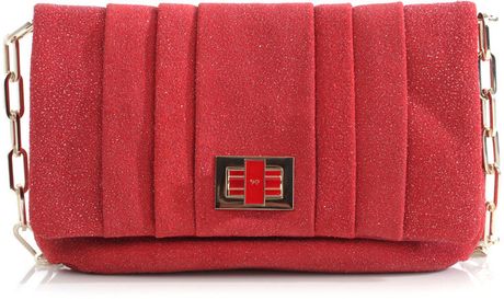 Anya Hindmarch Roslyn Pleated Bag in Red - Lyst