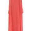 Marchesa Appliquéd silkchiffon gown in Pink (red) - Lyst