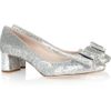 Miu Miu Sequined Leather Pumps in Silver - Lyst