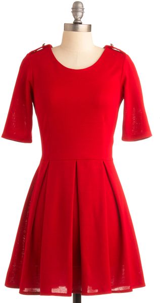 ModCloth Ladylike in Red Dress - Lyst