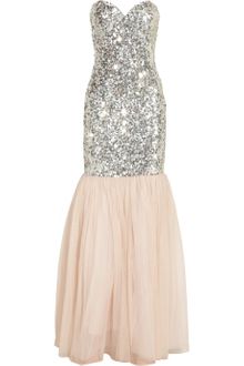 Rachel Gilbert Milio Sequined Tulle Gown - Lyst