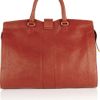 Yves Saint Laurent Cabas Chyc Leather Tote in Red - Lyst