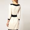 Asos Collection Asos Knitted Dress with Boat Neck in Red - Lyst