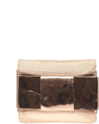 ASOS Collection Asos Mirrored Bow Clutch - Lyst