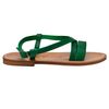 K. Jacques Flavia CrissCross Sandal in Green - Lyst