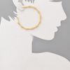 Kenneth Jay Lane Large Bamboo Hoop Earrings in Gold - Lyst