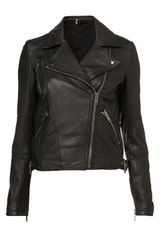 Topshop Traditional Biker Jacket