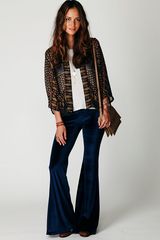 Free People Royal Velvet Bell Bottom